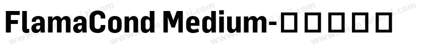 FlamaCond Medium字体转换